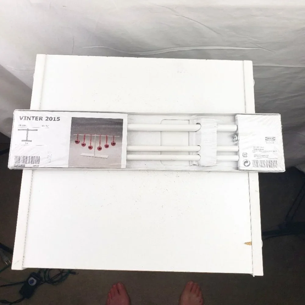 Ikea White Metal Stand Vinter 2015 NWT